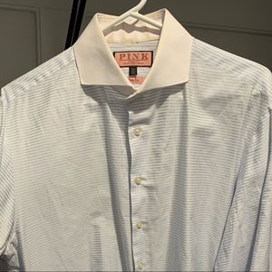 Thomas Pink spread collar dress shirt